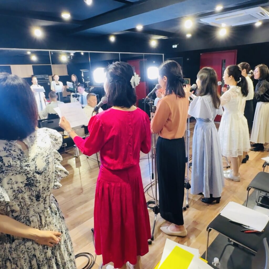 スタジオレッスンの模様